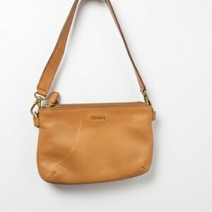 Fossil Genuine Leather Double Compartment Handbag